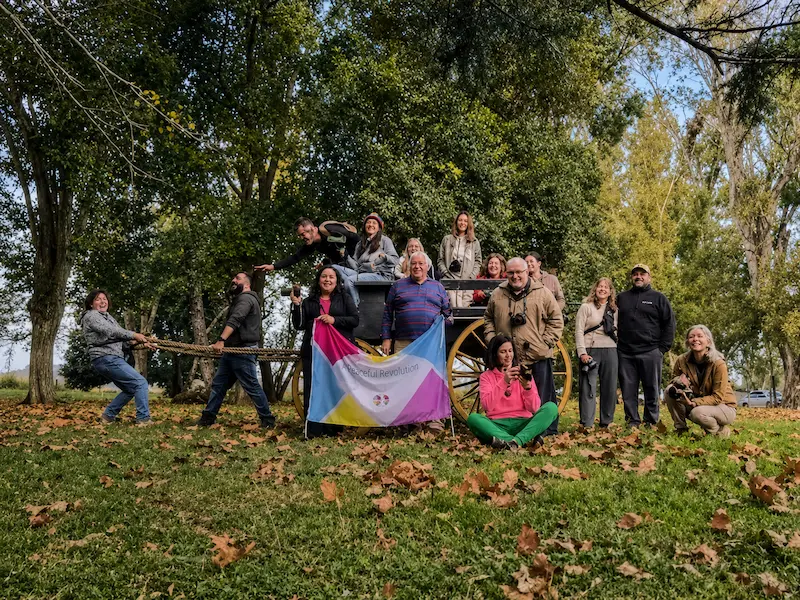 Photography club visiting El Carmen during a group activity