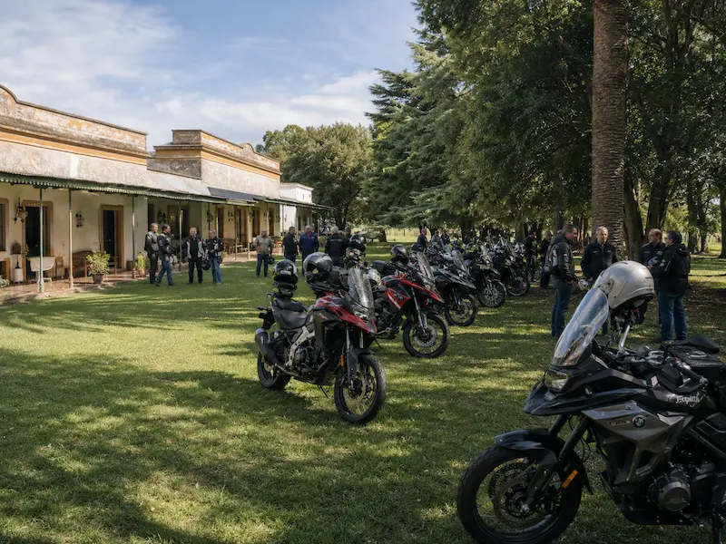 Motorcycle group gathering at El Carmen de Rojas